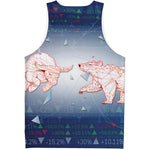 Bull And Bear Stock Market Print Men's Tank Top