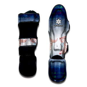 Bull And Bear Stock Market Print Muay Thai Shin Guard