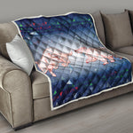 Bull And Bear Stock Market Print Quilt