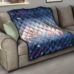 Bull And Bear Stock Market Print Quilt