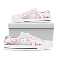 Bull And Bear Stock Market Print White Low Top Sneakers
