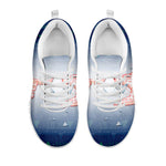 Bull And Bear Stock Market Print White Sneakers