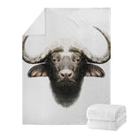 Bull Portrait Print Blanket