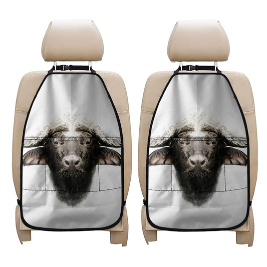 Bull Portrait Print Car Seat Organizers