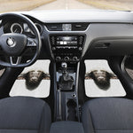 Bull Portrait Print Front and Back Car Floor Mats