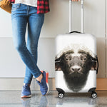 Bull Portrait Print Luggage Cover