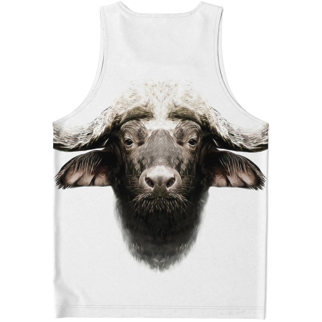 Bull Portrait Print Men's Tank Top