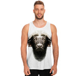 Bull Portrait Print Men's Tank Top