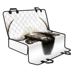 Bull Portrait Print Pet Car Back Seat Cover