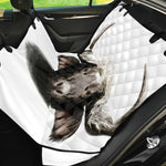 Bull Portrait Print Pet Car Back Seat Cover