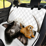 Bull Portrait Print Pet Car Back Seat Cover