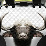 Bull Portrait Print Pet Car Back Seat Cover