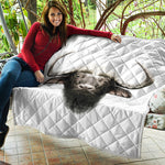 Bull Portrait Print Quilt