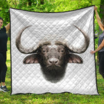 Bull Portrait Print Quilt