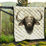 Bull Portrait Print Quilt