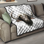 Bull Portrait Print Quilt