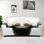 Bull Portrait Print Sofa Cover