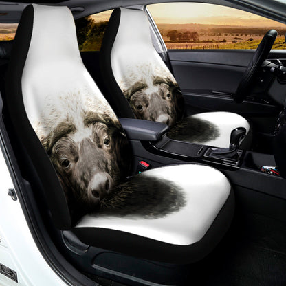 Bull Portrait Print Universal Fit Car Seat Covers