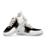 Bull Portrait Print White Sneakers