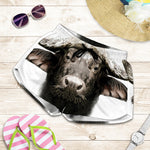 Bull Portrait Print Women's Shorts