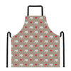 Bull Terrier Heart Pattern Print Apron