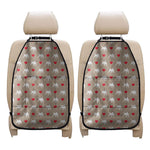Bull Terrier Heart Pattern Print Car Seat Organizers