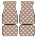 Bull Terrier Heart Pattern Print Front and Back Car Floor Mats