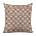 Bull Terrier Heart Pattern Print Pillow Cover