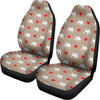 Bull Terrier Heart Pattern Print Universal Fit Car Seat Covers