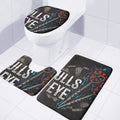 Bullseye Darts Print 3 Piece Bath Mat Set