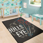 Bullseye Darts Print Area Rug