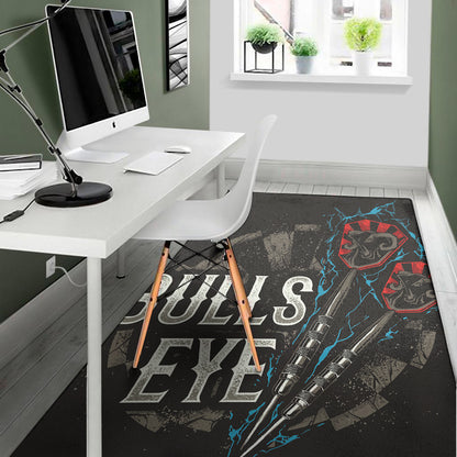 Bullseye Darts Print Area Rug