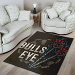 Bullseye Darts Print Area Rug