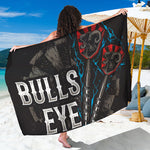 Bullseye Darts Print Beach Sarong Wrap