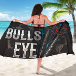 Bullseye Darts Print Beach Sarong Wrap