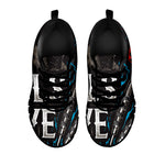 Bullseye Darts Print Black Sneakers