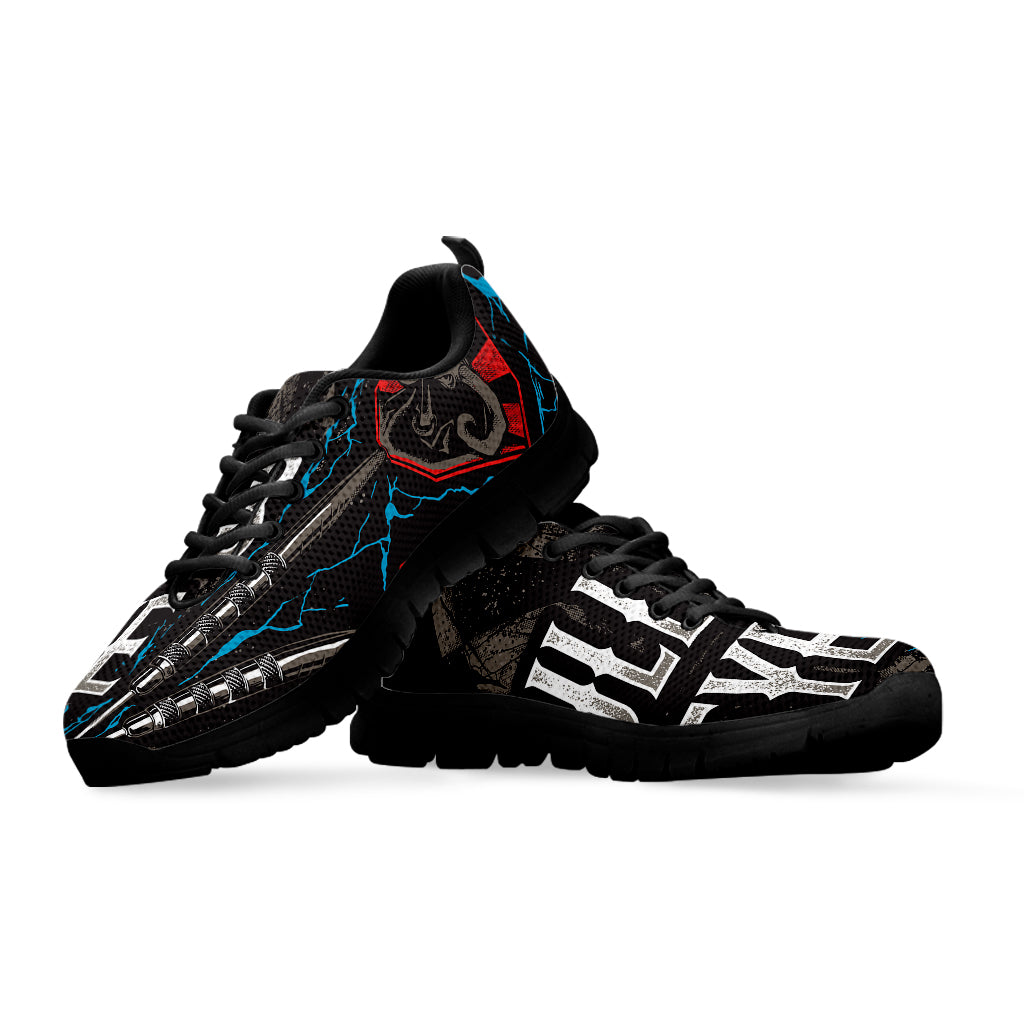 Bullseye Darts Print Black Sneakers