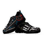 Bullseye Darts Print Black Sneakers