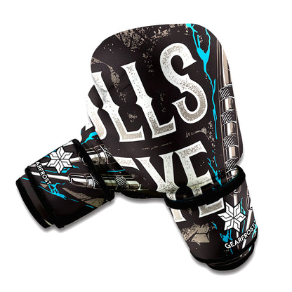 Bullseye Darts Print Boxing Gloves