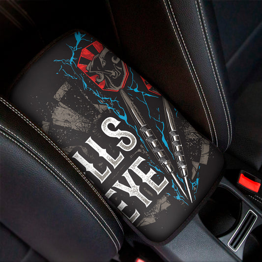 Bullseye Darts Print Car Center Console Cover