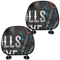 Bullseye Darts Print Car Headrest Covers