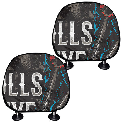 Bullseye Darts Print Car Headrest Covers