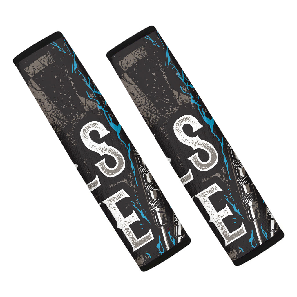 Bullseye Darts Print Car Seat Belt Covers