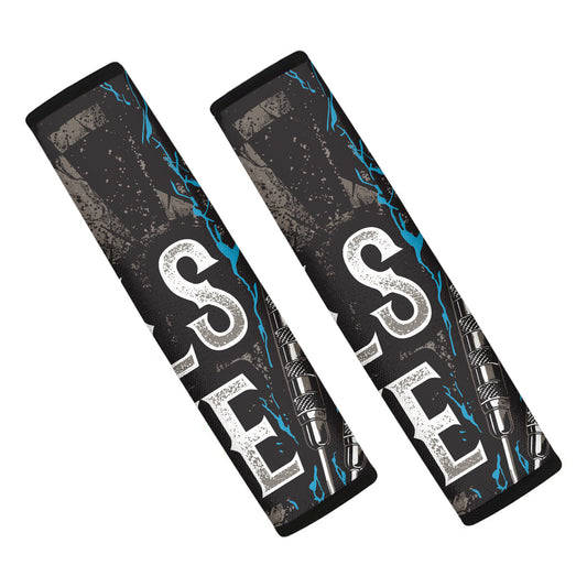 Bullseye Darts Print Car Seat Belt Covers