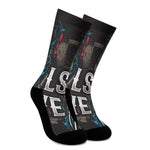 Bullseye Darts Print Crew Socks