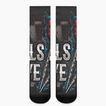 Bullseye Darts Print Crew Socks