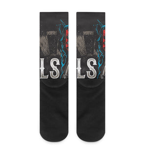 Bullseye Darts Print Crew Socks