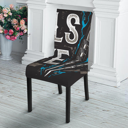 Bullseye Darts Print Dining Chair Slipcover