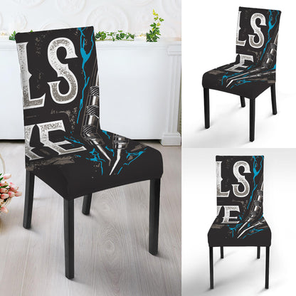Bullseye Darts Print Dining Chair Slipcover