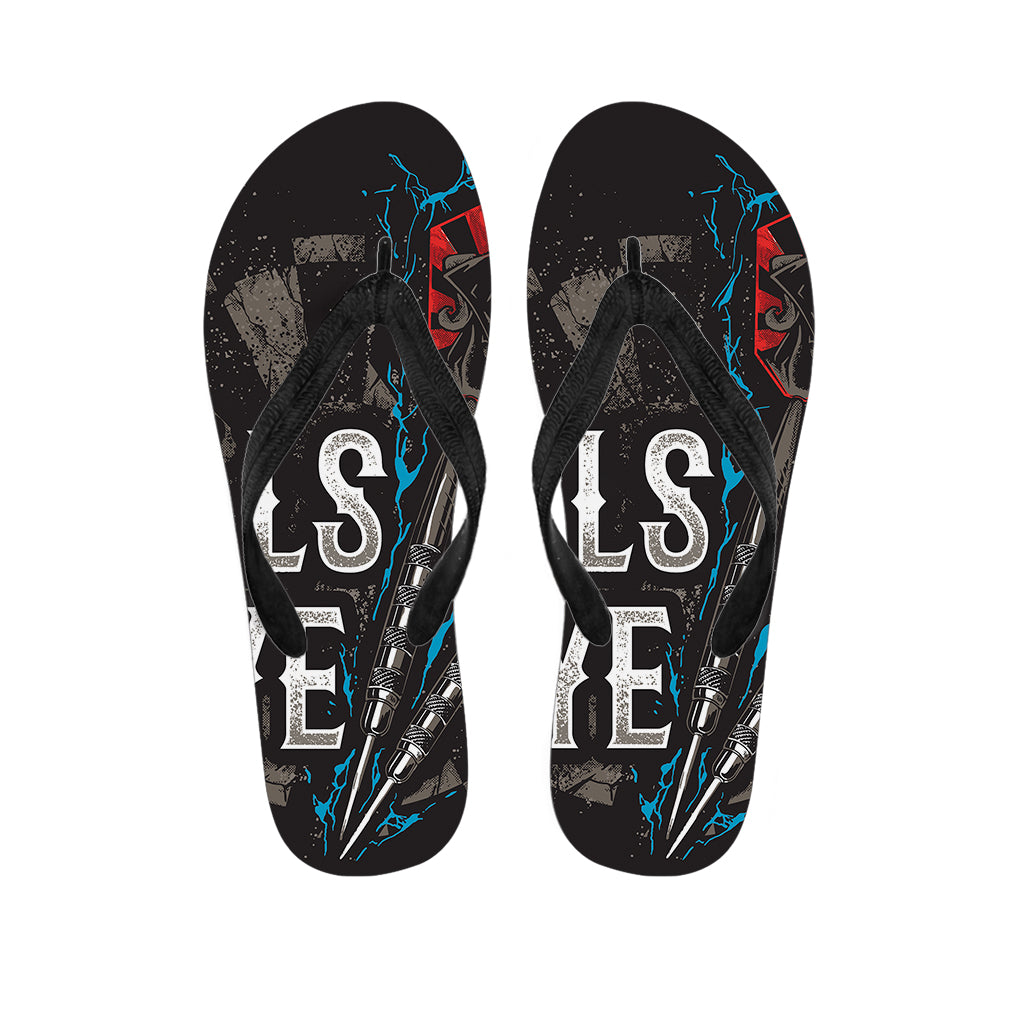Bullseye Darts Print Flip Flops